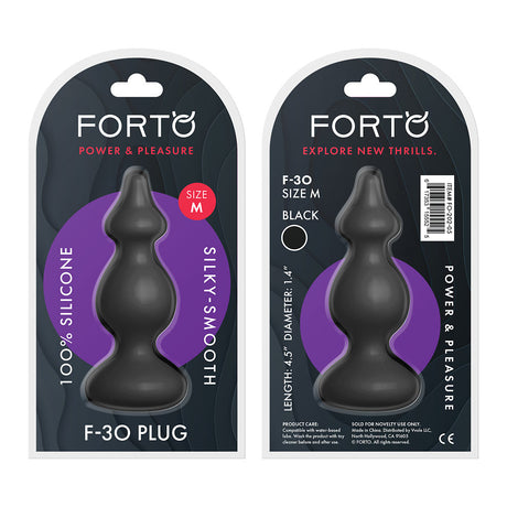 FORTO F-30 Pointer Black Medium Intimates Adult Boutique