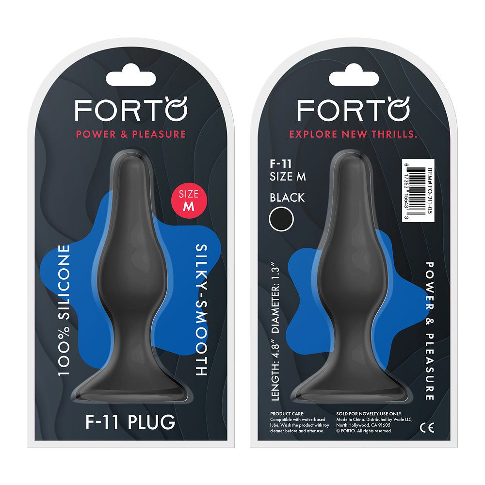 FORTO F-11 Lungo Black Medium Intimates Adult Boutique