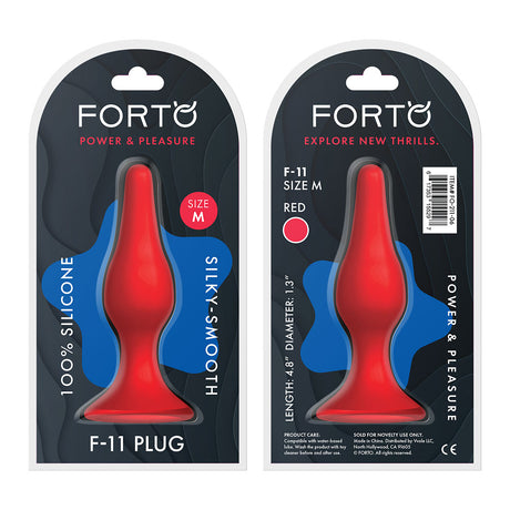 FORTO F-11 Lungo Red Medium Intimates Adult Boutique