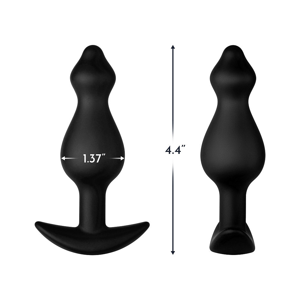 FORTO F-78 Pointee Plug Black Medium Intimates Adult Boutique