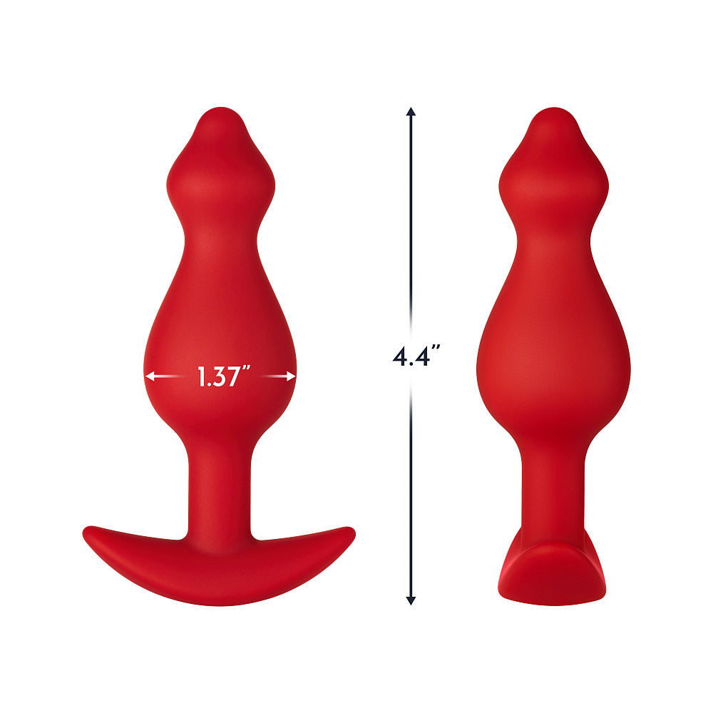 FORTO F-78 Pointee Plug Red Medium Intimates Adult Boutique