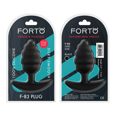 FORTO F-83 Spir Plug Black Intimates Adult Boutique