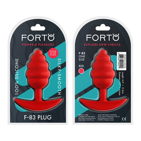 FORTO F-83 Spir Plug Red Intimates Adult Boutique