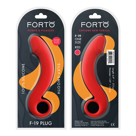FORTO F-19 Plug Red Intimates Adult Boutique