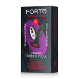 FORTO Vibrating Small Remote Ribbed Plug Intimates Adult Boutique