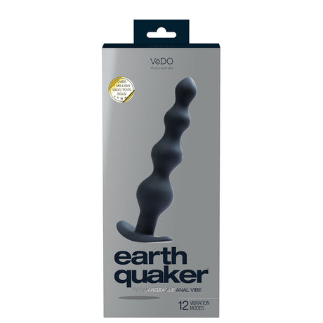 VeDO Earthquaker Anal Vibe - Black Intimates Adult Boutique