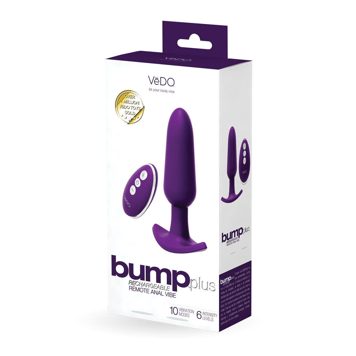 VeDO Bump Anal Vibe PLUS - Purple Intimates Adult Boutique