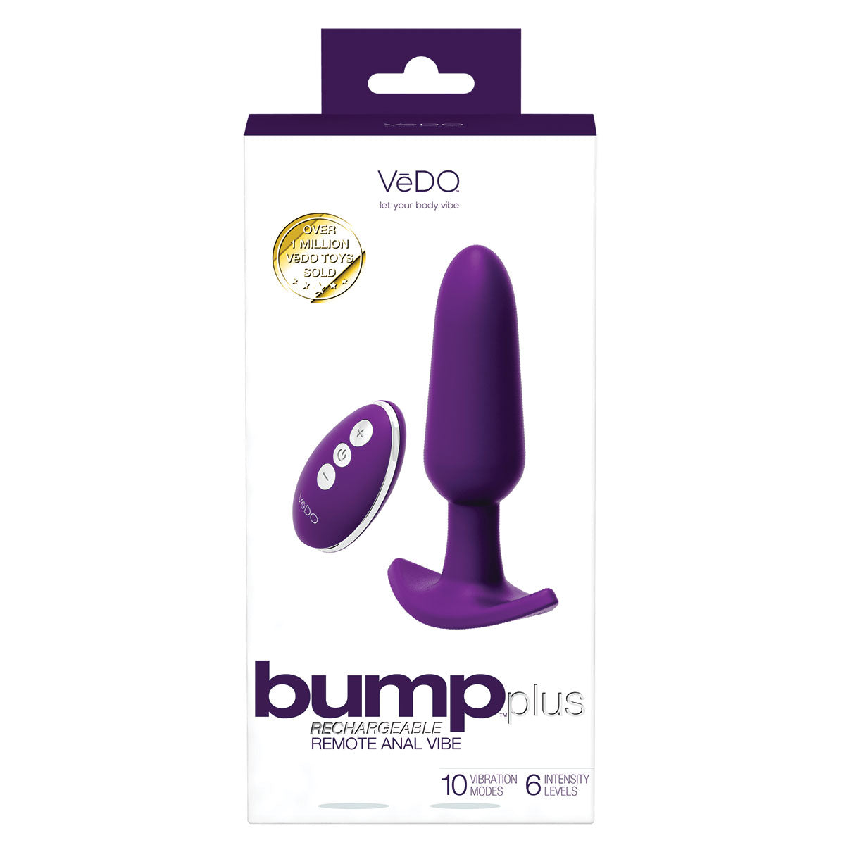 VeDO Bump Anal Vibe PLUS - Purple Intimates Adult Boutique