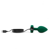 B Vibe Vibrating Jewel Plug Emerald M/l Intimates Adult Boutique