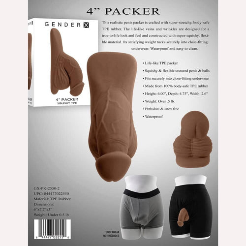 Gender X 4in Packer Dark