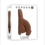 Gender X 4in Packer Dark Intimates Adult Boutique