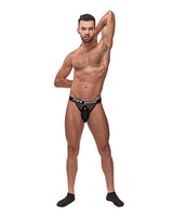 Cock Pit Cock Ring Jock Black S/M Intimates Adult Boutique