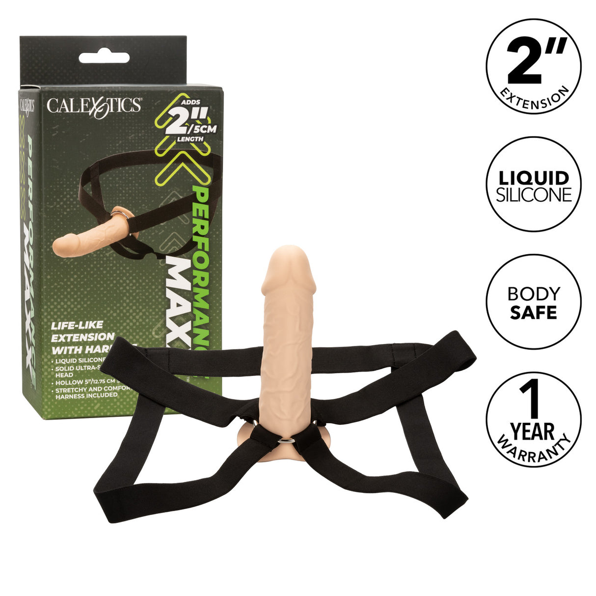 Performance Maxx Penis Extension with Harness Ivory Intimates Adult Boutique