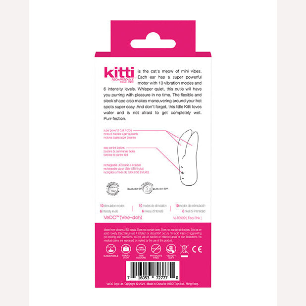 Vedo Kitti Rechargeable Vibe Foxy Pink