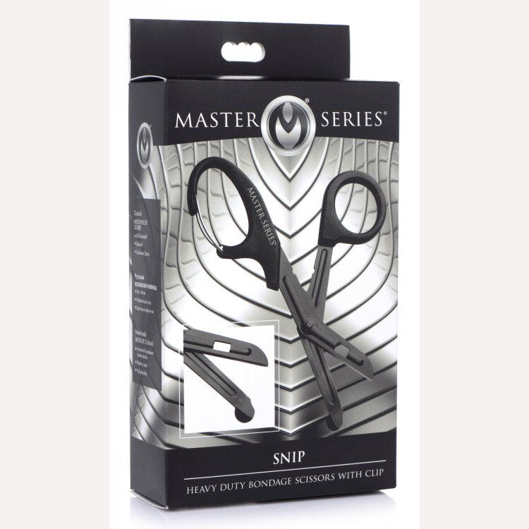 Master Series Snip Heavy Duty Bondage Scissors W/ Clip Intimates Adult Boutique