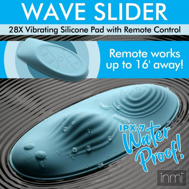 Inmi Wave Slider 28x Vibrating Silicone Pad W/ Remote Intimates Adult Boutique