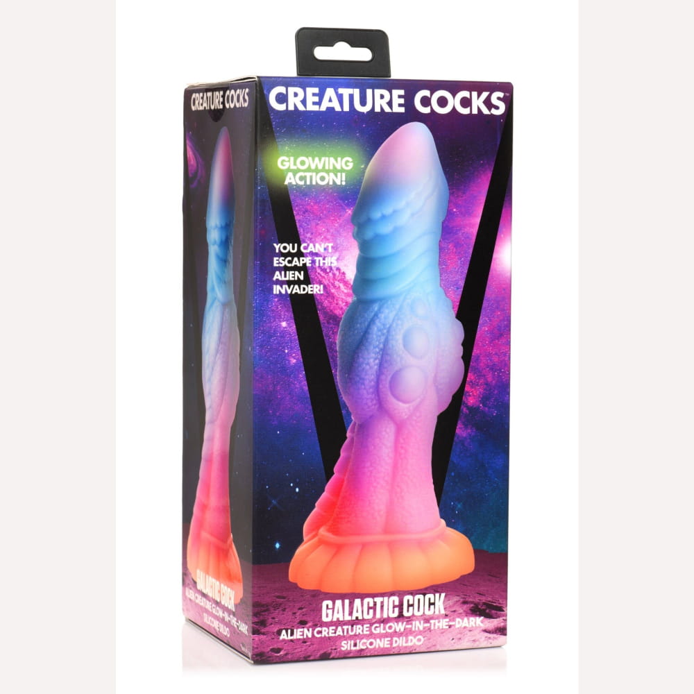 Creature Cocks Galactic Cock Alien Glow In The Dark Dildo