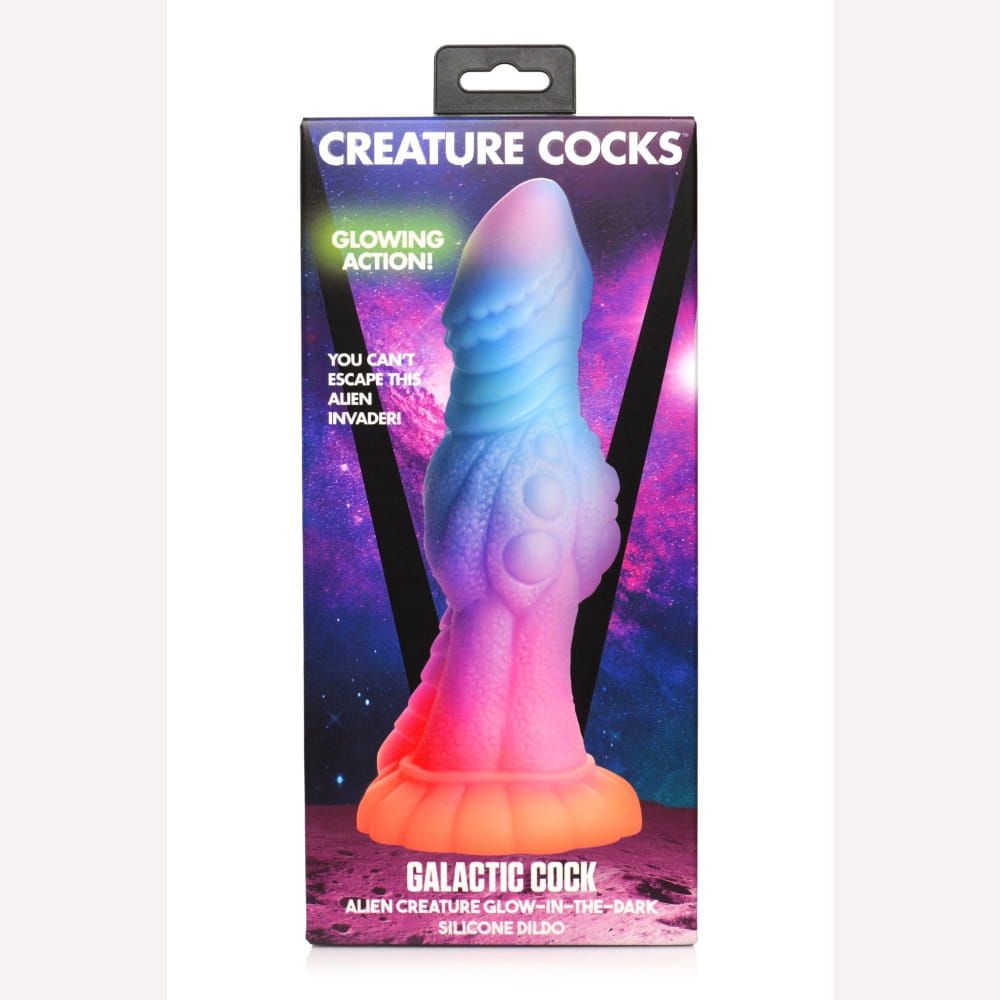 Creature Cocks Galactic Cock Alien Glow In The Dark Dildo