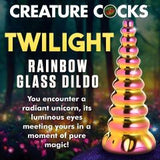 Creature Cocks Twilight Rainbow Glass Dildo