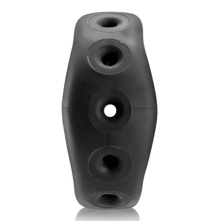 Air Airflow Cockring Oxballs Silicone-tpr Blend Black Ice Intimates Adult Boutique