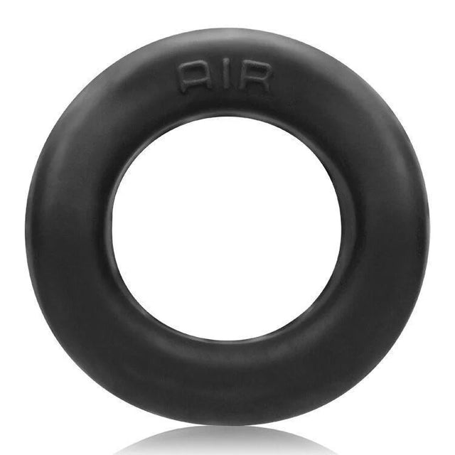 Air Airflow Cockring Oxballs Silicone-tpr Blend Black Ice Intimates Adult Boutique