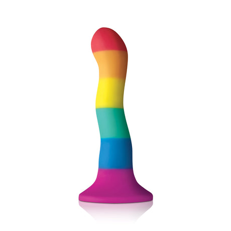 Colours Pride Edition 6in Wave Dildo Rainbow Intimates Adult Boutique