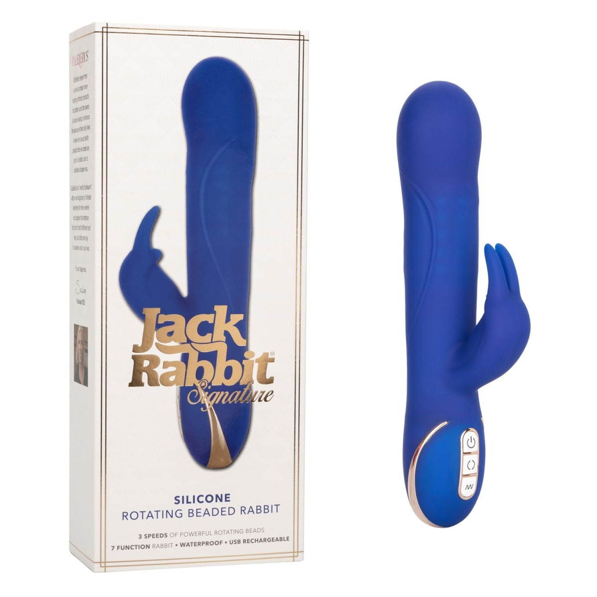 Jack Rabbit Signature Silicone Rotating Beaded Rabbit Intimates Adult Boutique