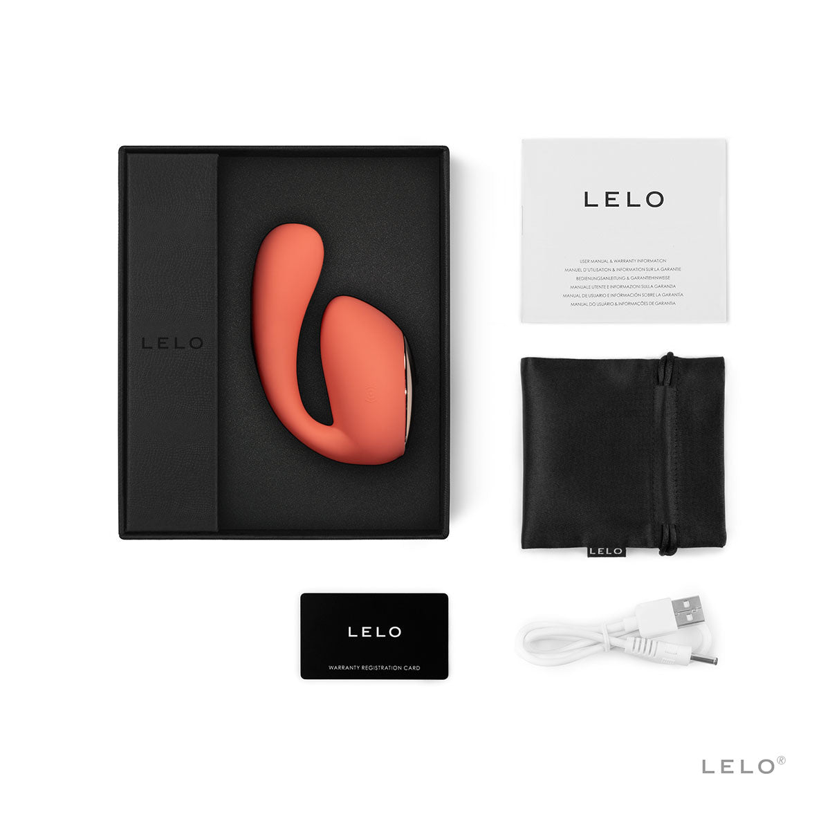 LELO Ida Wave - Coral Red Intimates Adult Boutique
