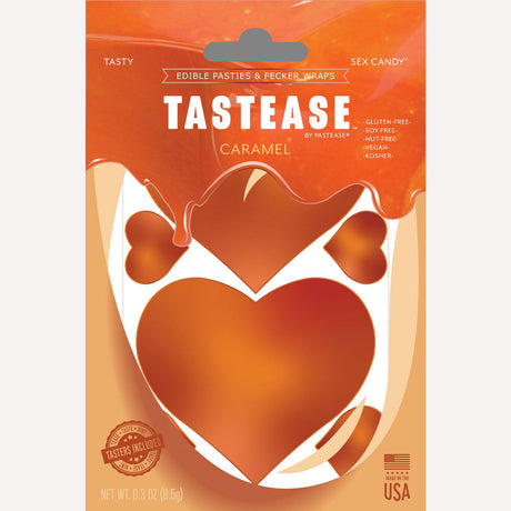 Tastease Caramel Edible Nipple Pasties & Pecker Wraps Intimates Adult Boutique