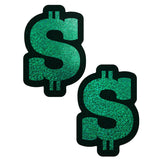Pastease Glitter Green Dollar Signs Intimates Adult Boutique
