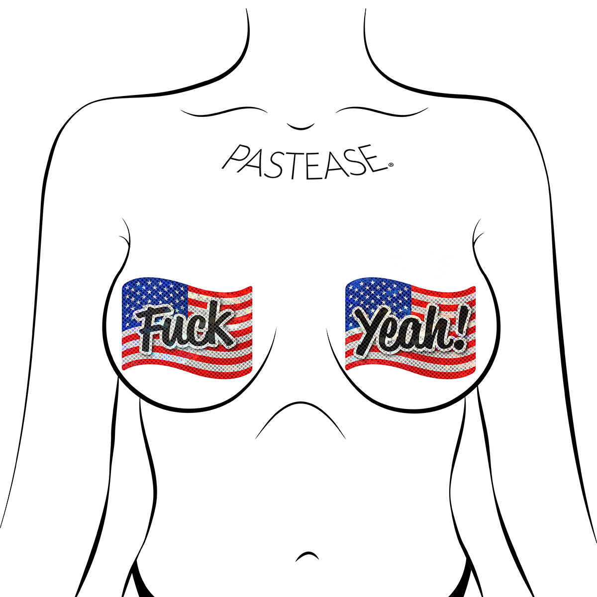 Pastease Fuck Yeah Flags Intimates Adult Boutique