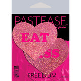 Pastease Eat Ass Hearts Pink Glitter Intimates Adult Boutique