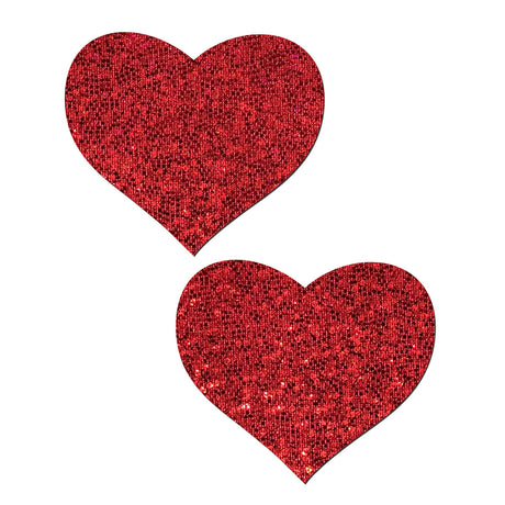 Pastease Glitter Hearts Red Intimates Adult Boutique