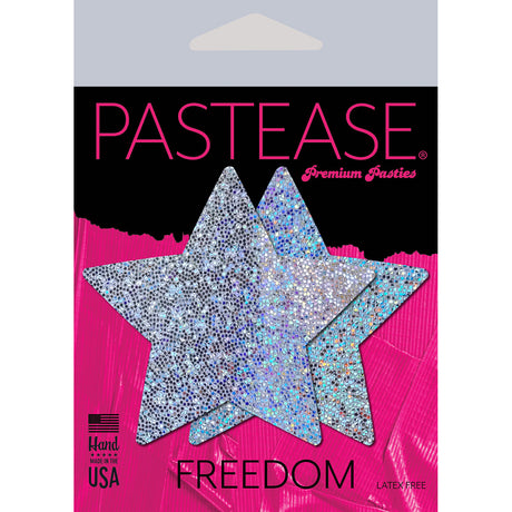 Pastease Stars Silver Glitter Intimates Adult Boutique