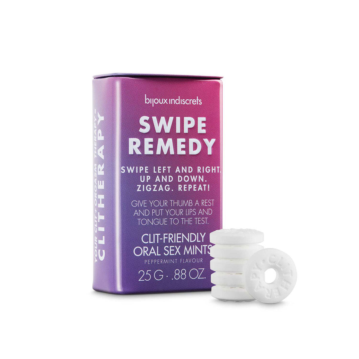 Bijoux Indiscrets Clitherapy Swipe Remedy Oral Sex Mints 25g Intimates Adult Boutique