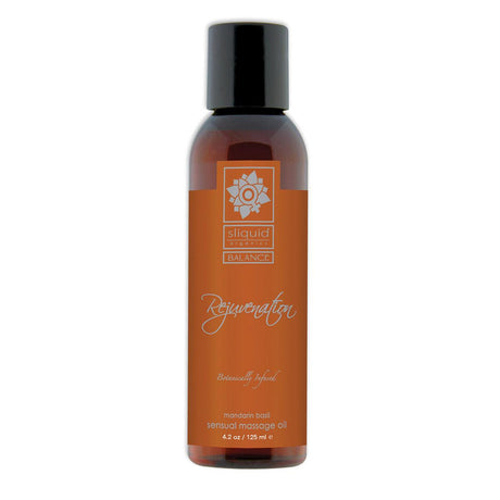 Sliquid Organics Massage Oil Rejuvenation 4.2oz Intimates Adult Boutique