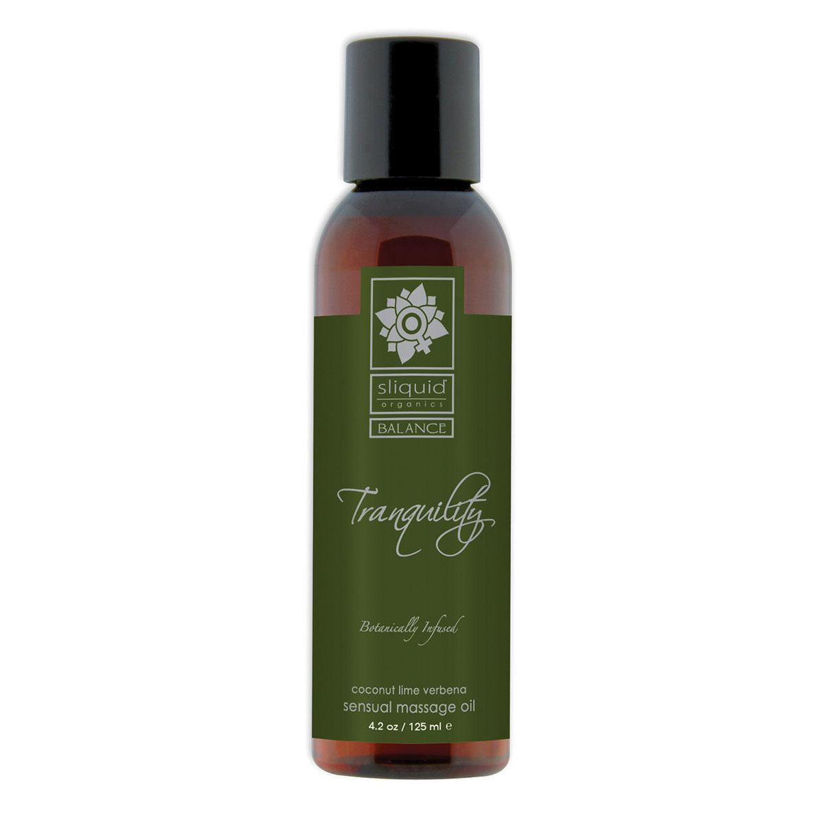 Sliquid Organics Massage Oil Tranquility 4.2oz Intimates Adult Boutique