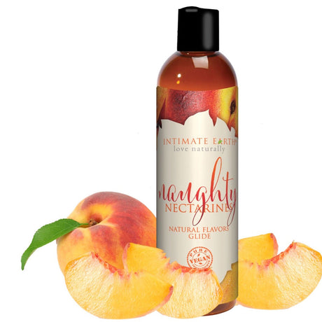 Intimate Earth Flavored Glide - Naughty Nectarines 4oz Intimates Adult Boutique