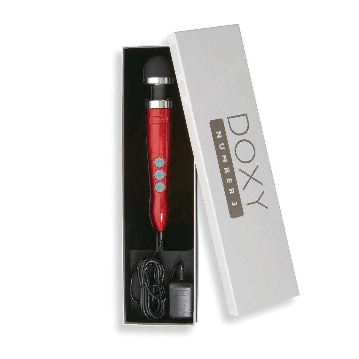 Doxy Number 3 Die Cast Massager Red Intimates Adult Boutique