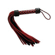 Short Suede Flogger - Red-Black Intimates Adult Boutique