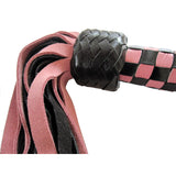 Short Suede Flogger - Pink-Black Intimates Adult Boutique