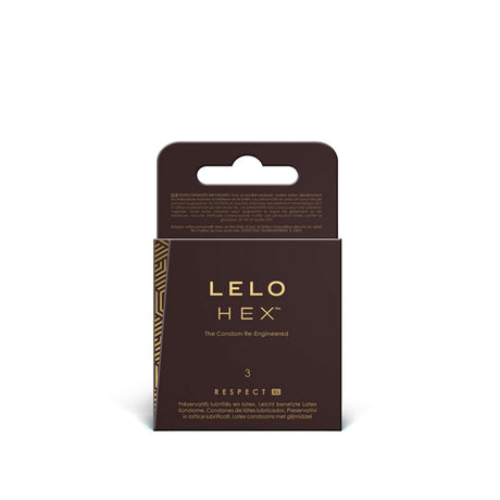 LELO Hex Respect XL Condoms 3pk Intimates Adult Boutique