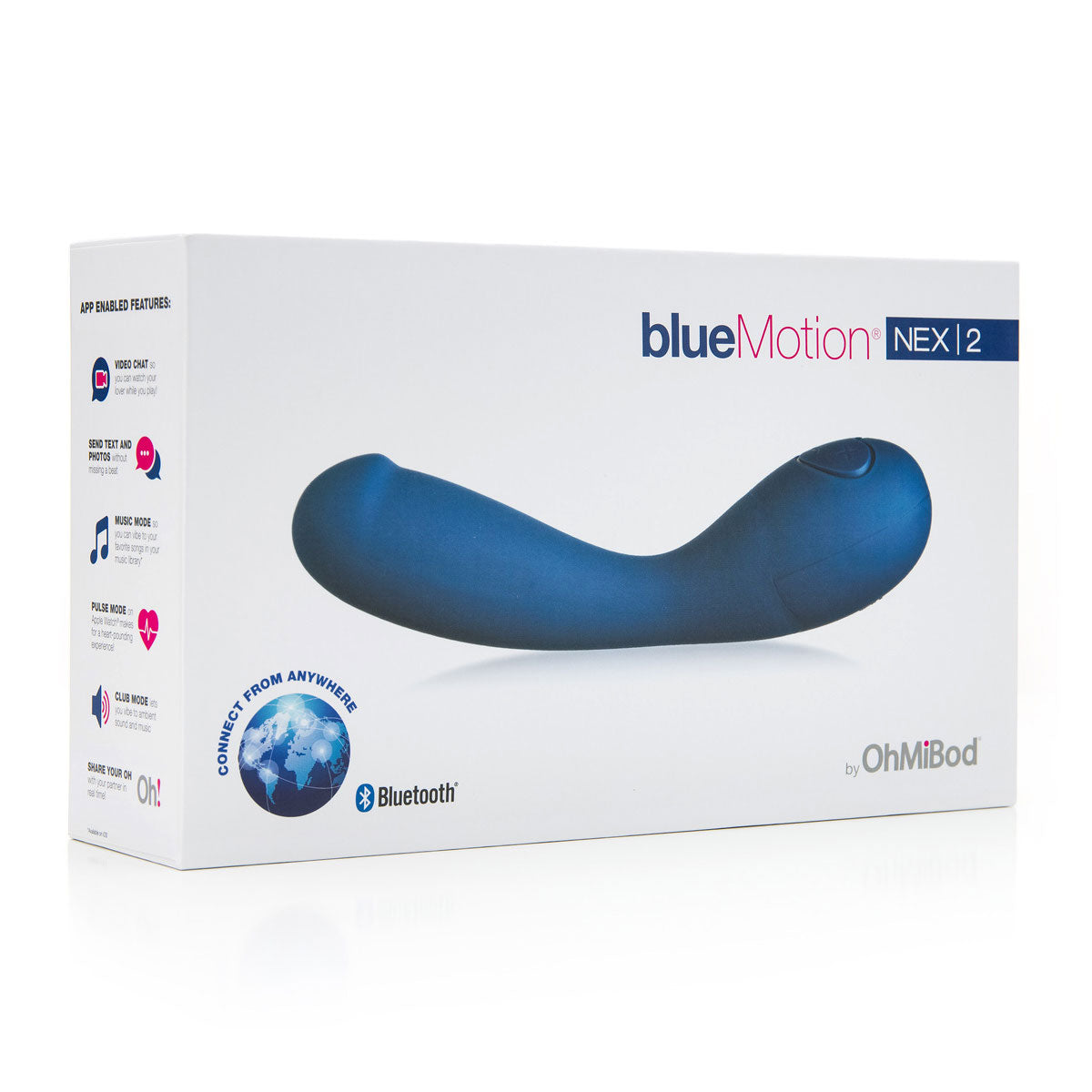 OhMiBod NEX2 BlueMotion Vibe (2nd Generation) Intimates Adult Boutique
