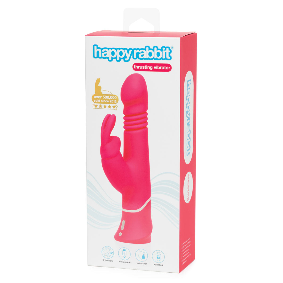 Happy Rabbit Elite Pink Thrusting Realistic Intimates Adult Boutique