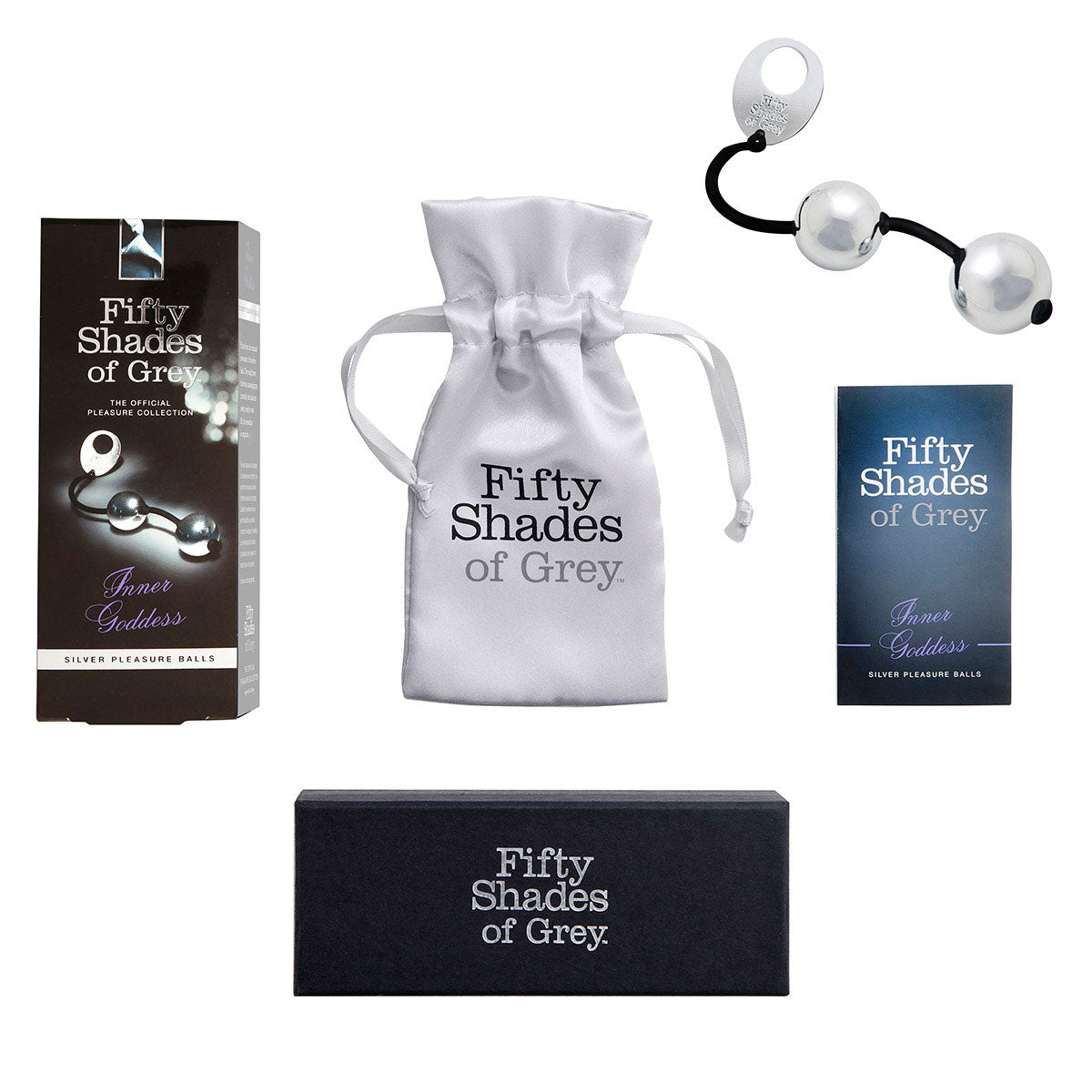 Fifty Shades - Inner Goddess Silver Metal Pleasure Balls Intimates Adult Boutique