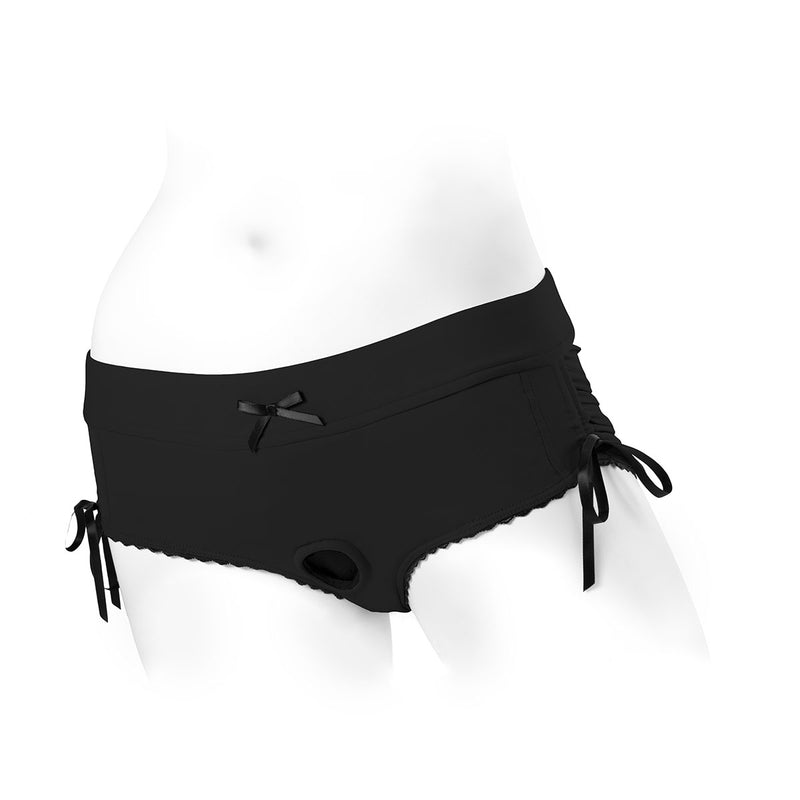 SpareParts Sasha Harness Black-Black Nylon - 2X