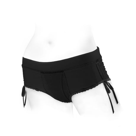SpareParts Sasha Harness Black-Black Nylon - 3X Intimates Adult Boutique