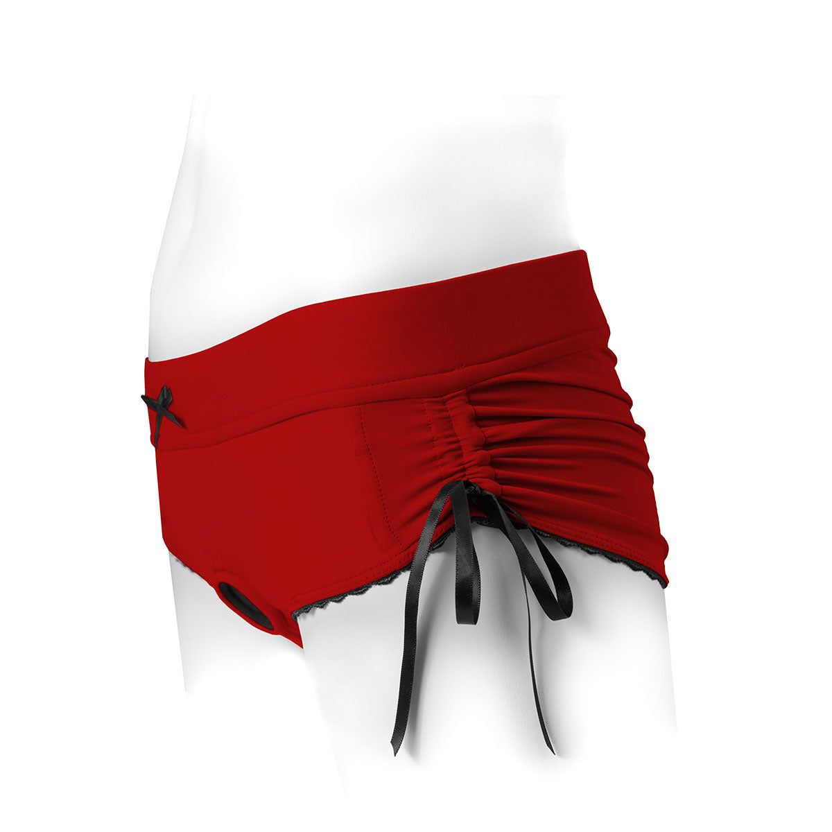 SpareParts Sasha Harness Red-Black Nylon - Medium Intimates Adult Boutique