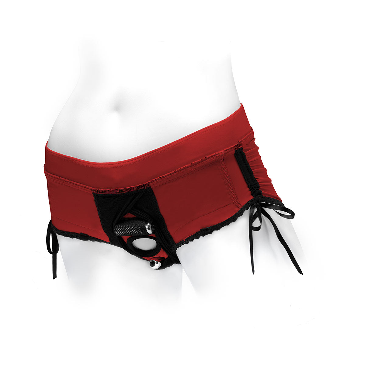 SpareParts Sasha Harness Red-Black Nylon - Medium Intimates Adult Boutique