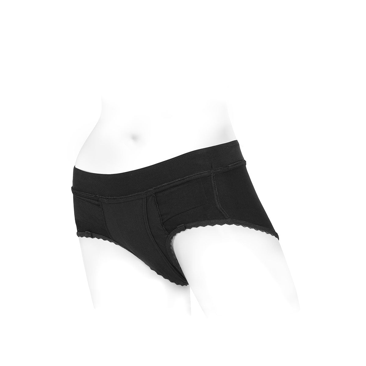SpareParts Bella Harness Black-Black Nylon - Large Intimates Adult Boutique
